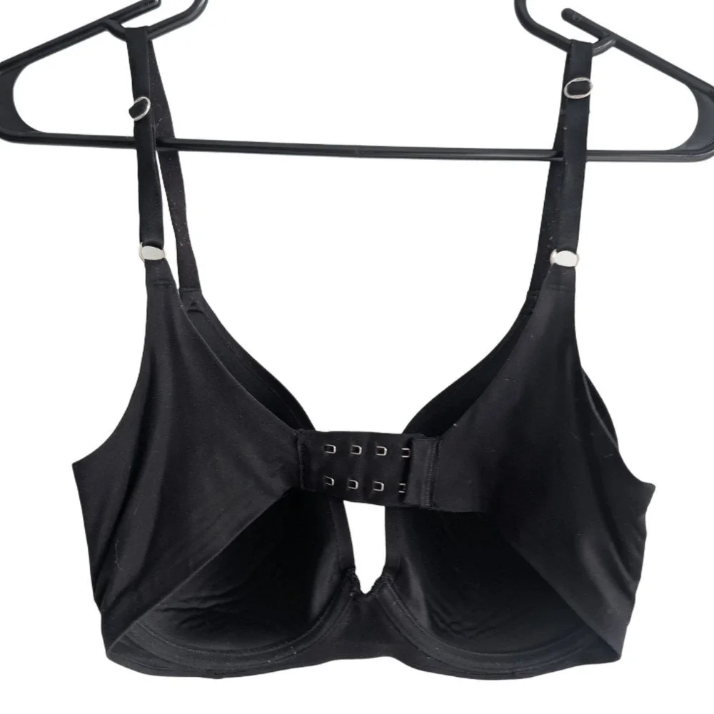 Aerie 30DDD Sunnie Full Coverage Black Adjustable Bra Lightly Lined - Picture 2 of 5